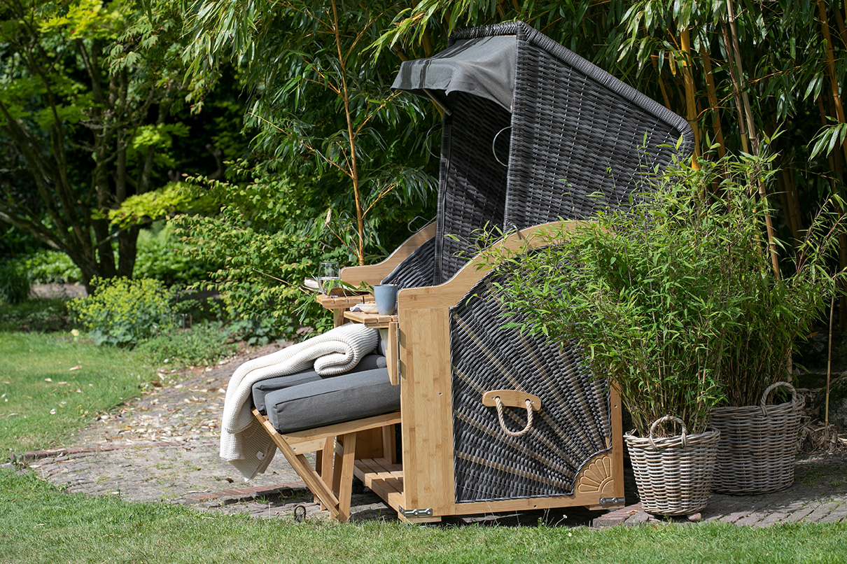 Strandkorb Bambus Urban Green - deVries-Group