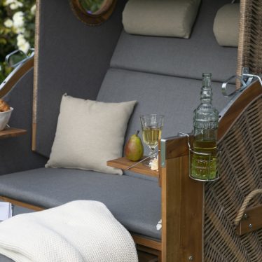 3574575120AF 30079 17002 Trend 45 walnut Des 751 Becher Flaschenhalter fuer Strandkoerbe Kuscheldecke 150x200cm beige 6