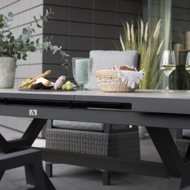 40717 V1 40585 Montana Dining Relaxsessel 8mm dark grey Montana Ausziehtisch 160 210x100cm oak  5 