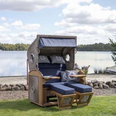 6440008T 30080 Sailor XL PE white kubu Des 198 Champagnerkuehler fuer Strandkoerbe 1