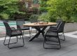 69290C 81036 Bellona Tisch 190x115 Adora Diningsessel rope black dark grey  4