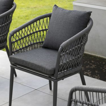 40800 Genua Diningsessel Rope 7mm rund dark grey Milieu  1 