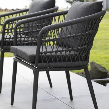 40800 Genua Diningsessel Rope 7mm rund dark grey Milieu  2 