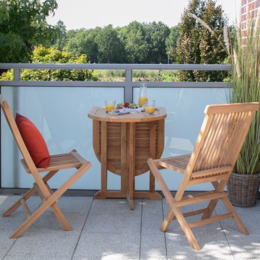 62908C 66084 Balcony Klapptisch Woodie Klappstuhl ohne Armlehne