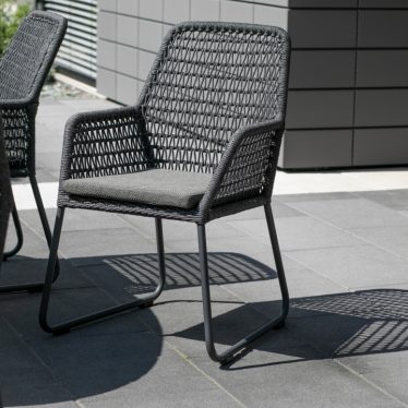 81036 Adora Diningsessel rope black dark grey 1