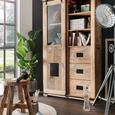 BL61002 Florenz Vitrine Mango Vintage schwarz Milieu 3