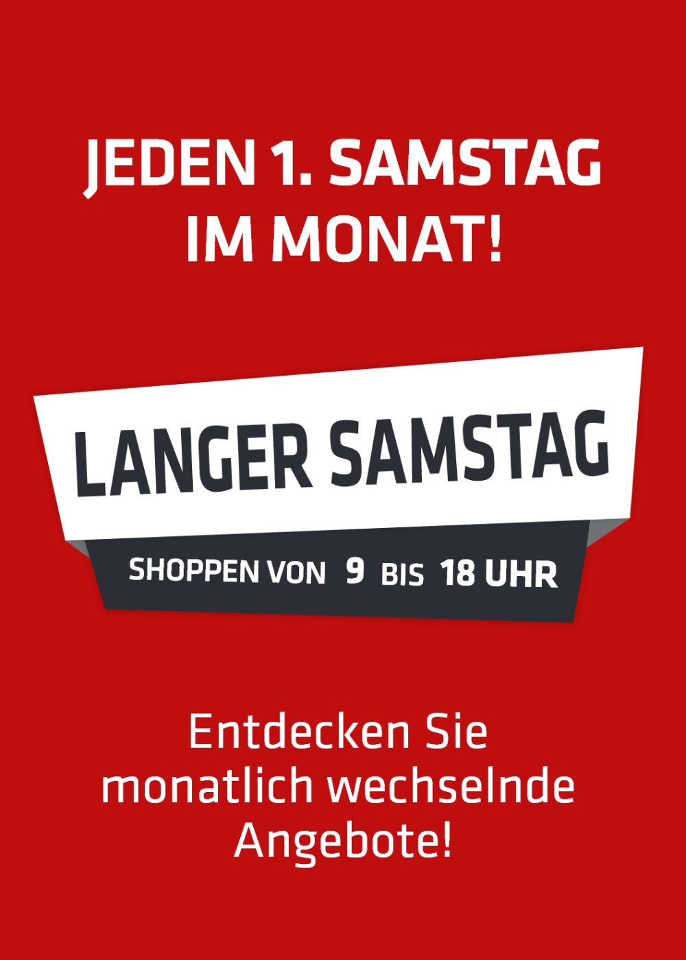 Hinweis Langer Samstag